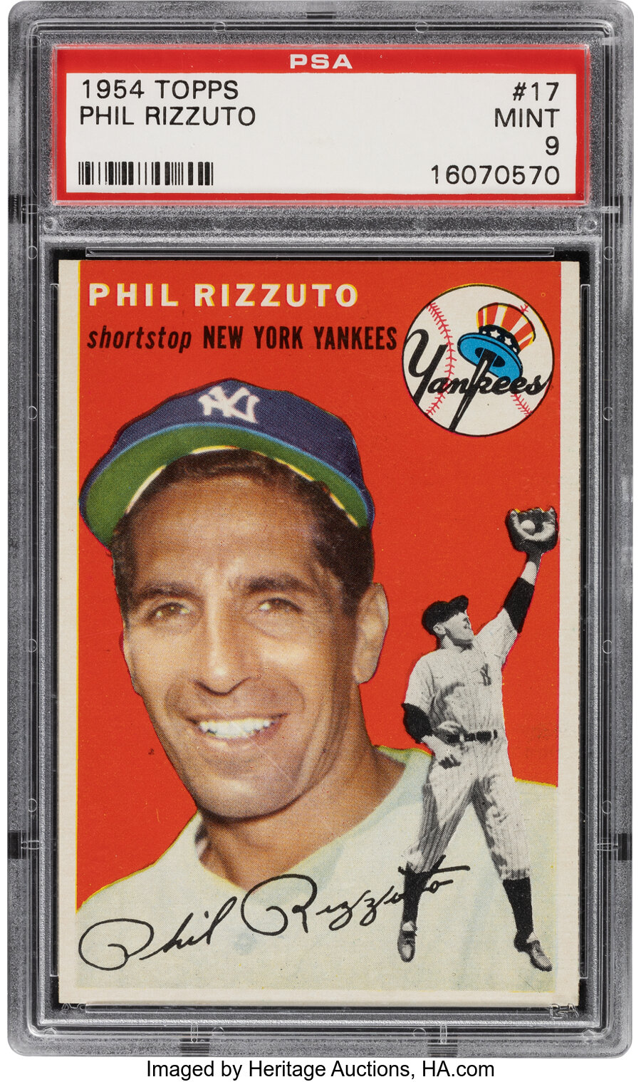 1954 Topps Phil Rizzuto #17 PSA Mint 9 - None Higher!