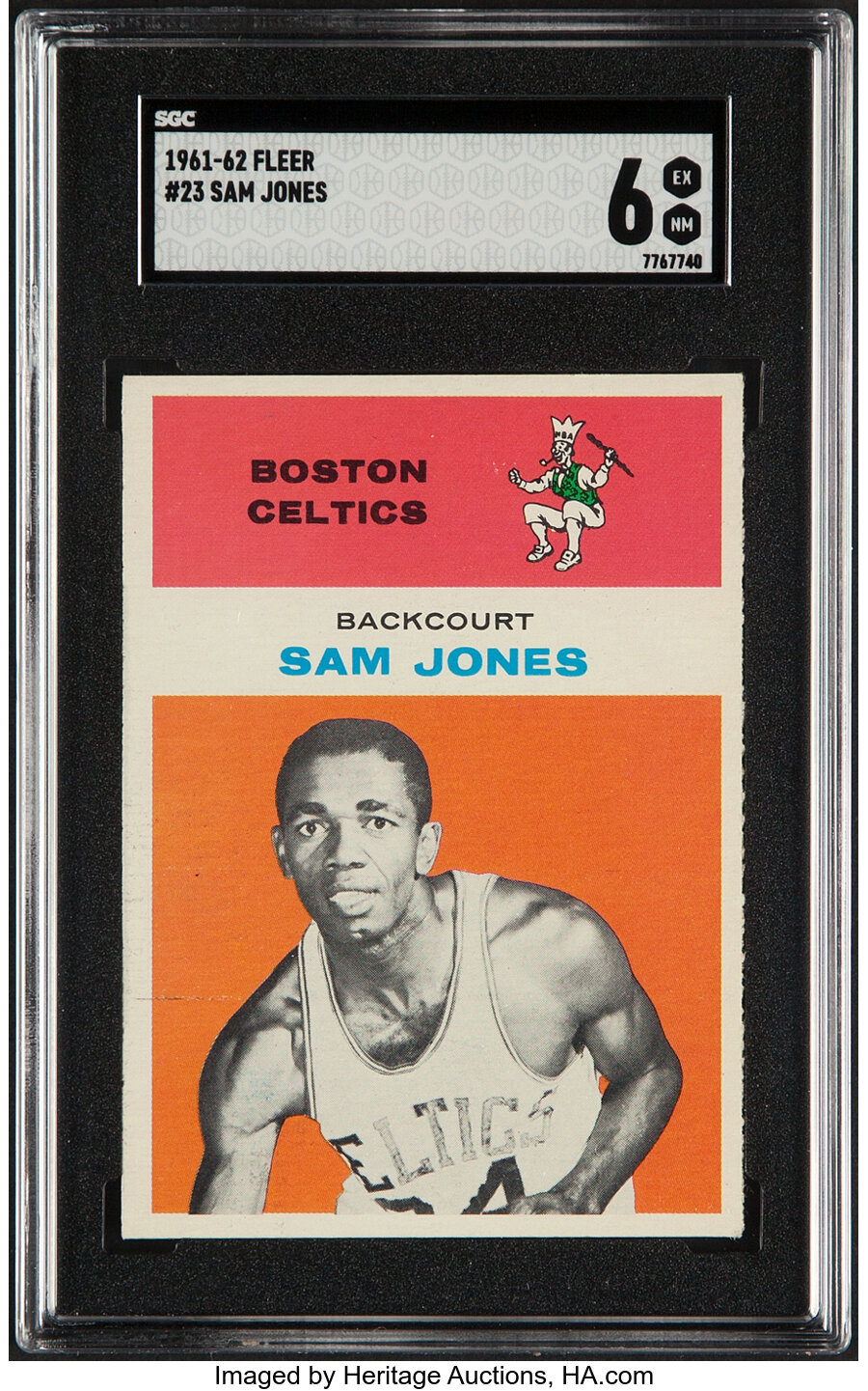 1961 Fleer Sam Jones #23 SGC EX/NM 6