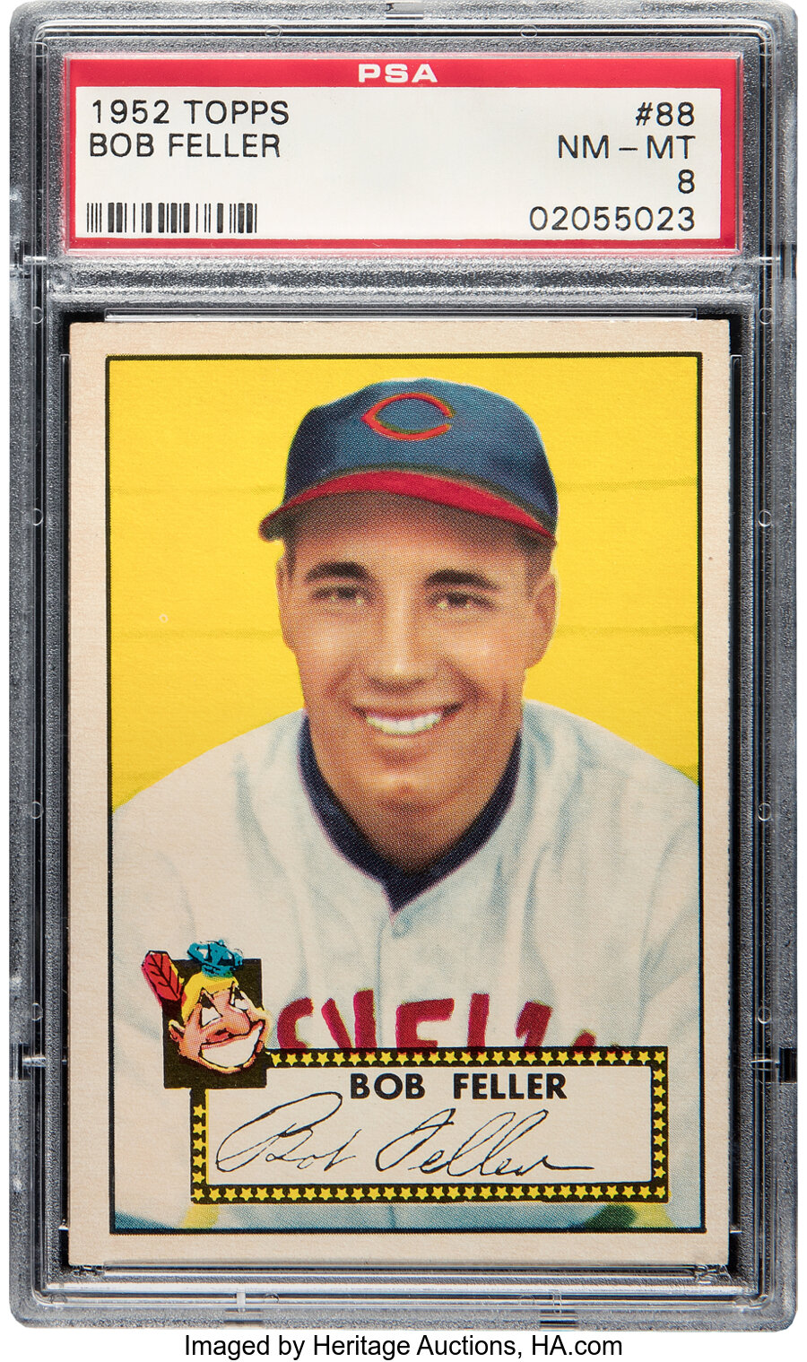 1952 Topps Bob Feller #88 PSA NM-MT 8