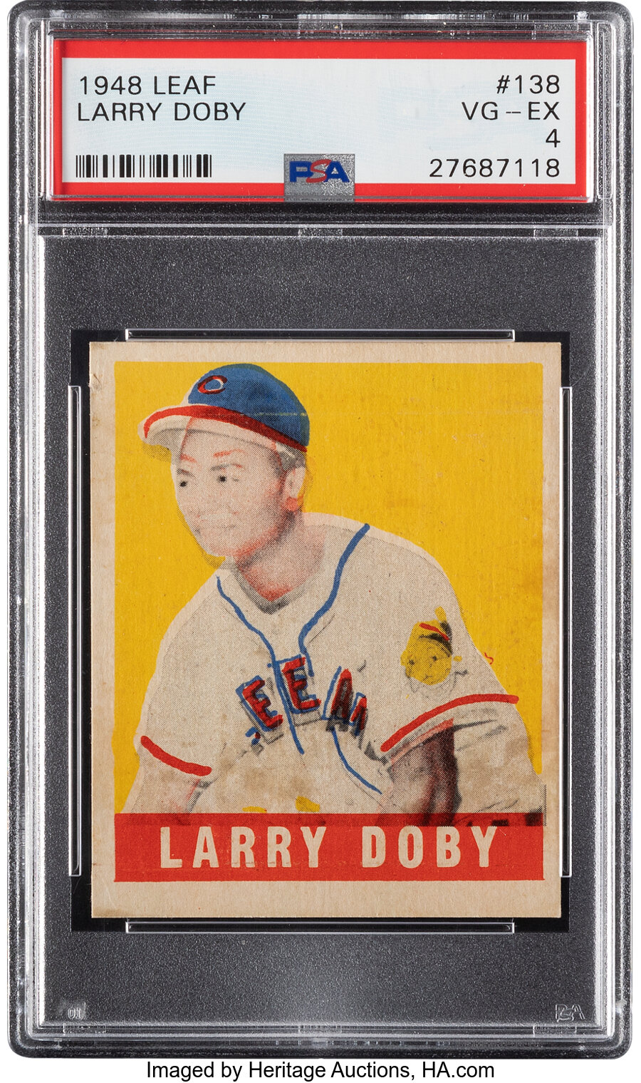 1948 Leaf Larry Doby Rookie #138 PSA VG-EX 4