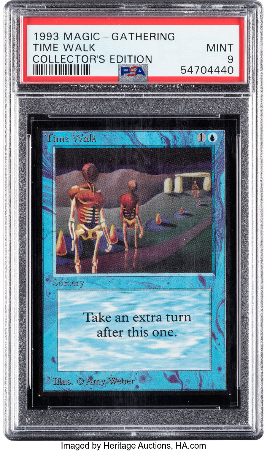 Magic: The Gathering Time Walk Collectors' Edition PSA Trading Card Game MINT 9 (Wizards of the Coast, 1993) Rare