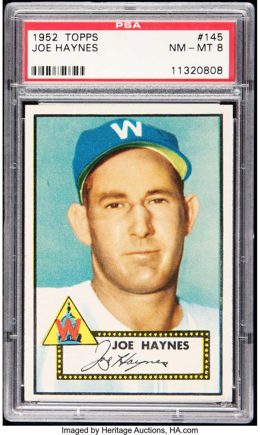 1952 Topps Joe Haynes #145 PSA NM-MT 8