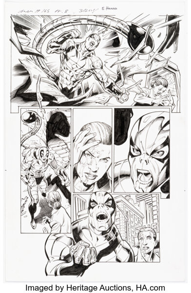 Original Comic Art:Story Page, Mark Bagley and Scott Hanna Venom #165 Story Page 8 Original Art (Marvel, 2018)....
