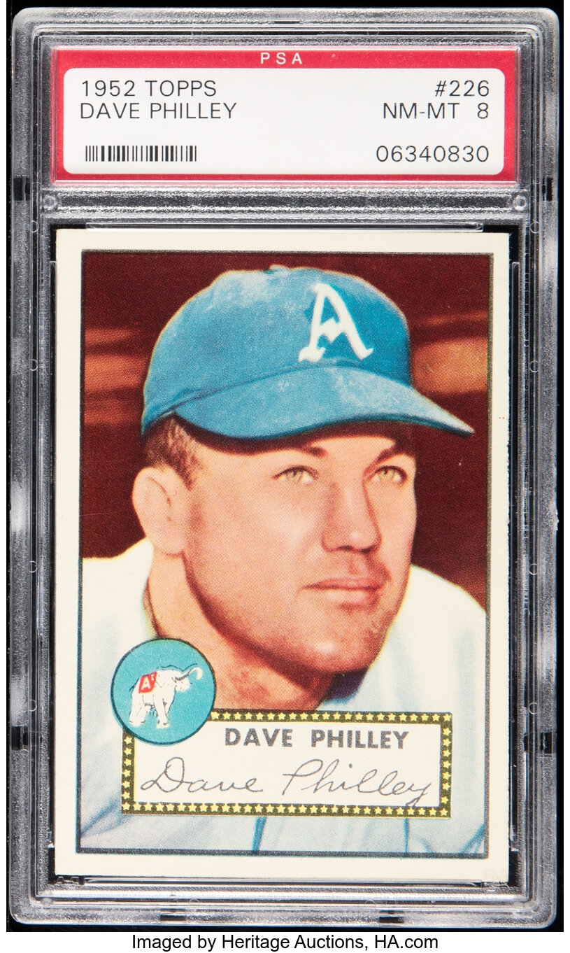 1952 Topps Dave Philley #226 PSA NM-MT 8