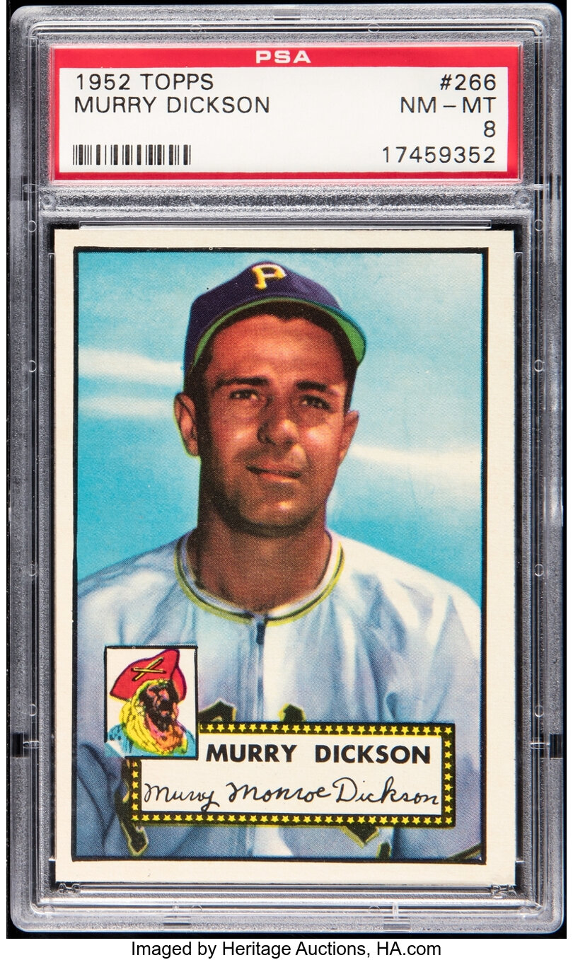 1952 Topps Murry Dickson #266 PSA NM-MT 8