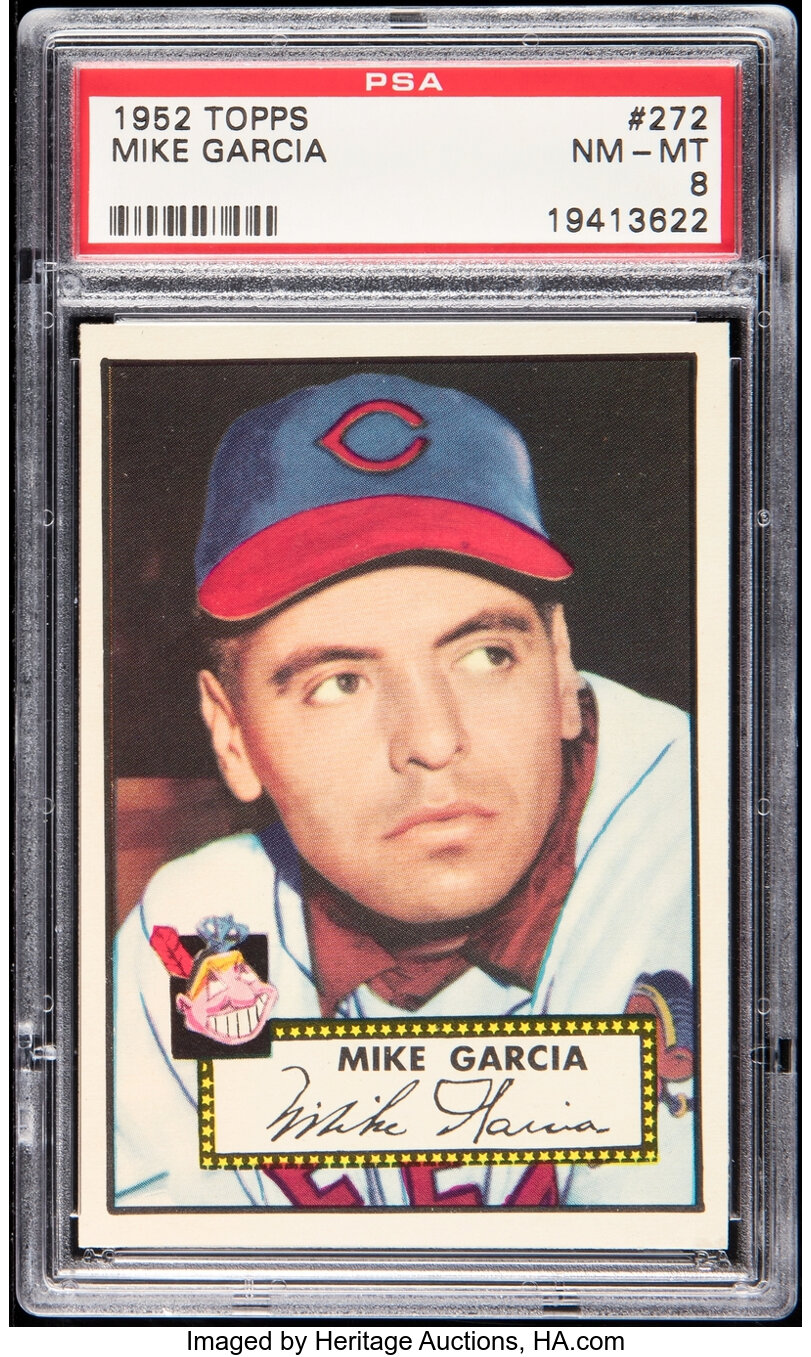 1952 Topps Mike Garcia #272 PSA NM-MT 8