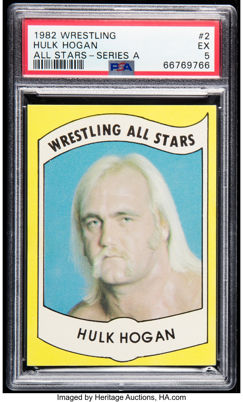 1982 Pro Wrestling Enterprises "Wrestling All Stars" Hulk Hogan #2 PSA EX 5