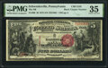 Schwenksville, PA - $5 1875 Fr. 408 Black Charter Number The National Bank of Schwenksville Ch. # 2142 PMG Choice Very F...
