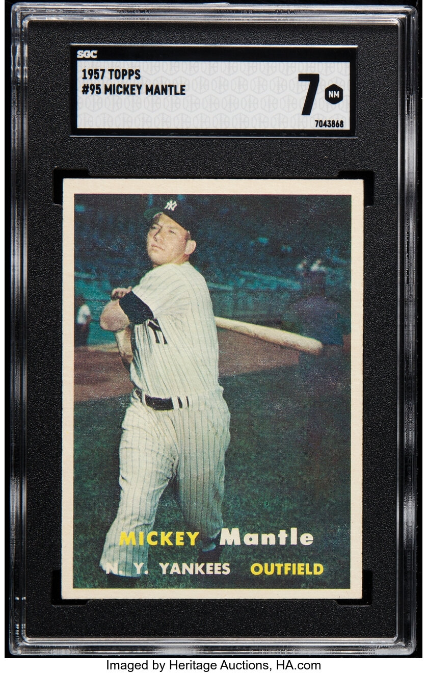1957 Topps Mickey Mantle #95 SGC NM 7