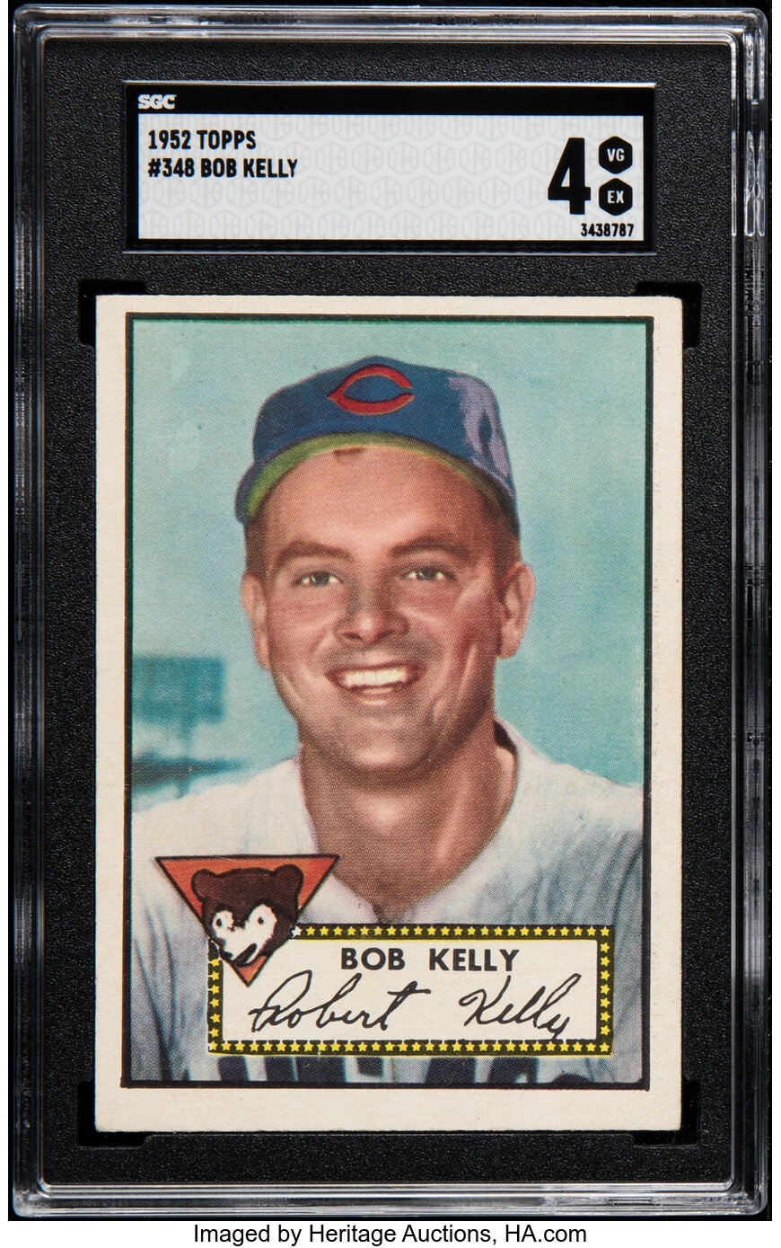 1952 Topps Bob Kelly #348 SGC VG/EX 4