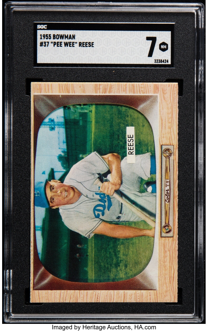 1955 Bowman Pee Wee Reese #37 SGC NM 7