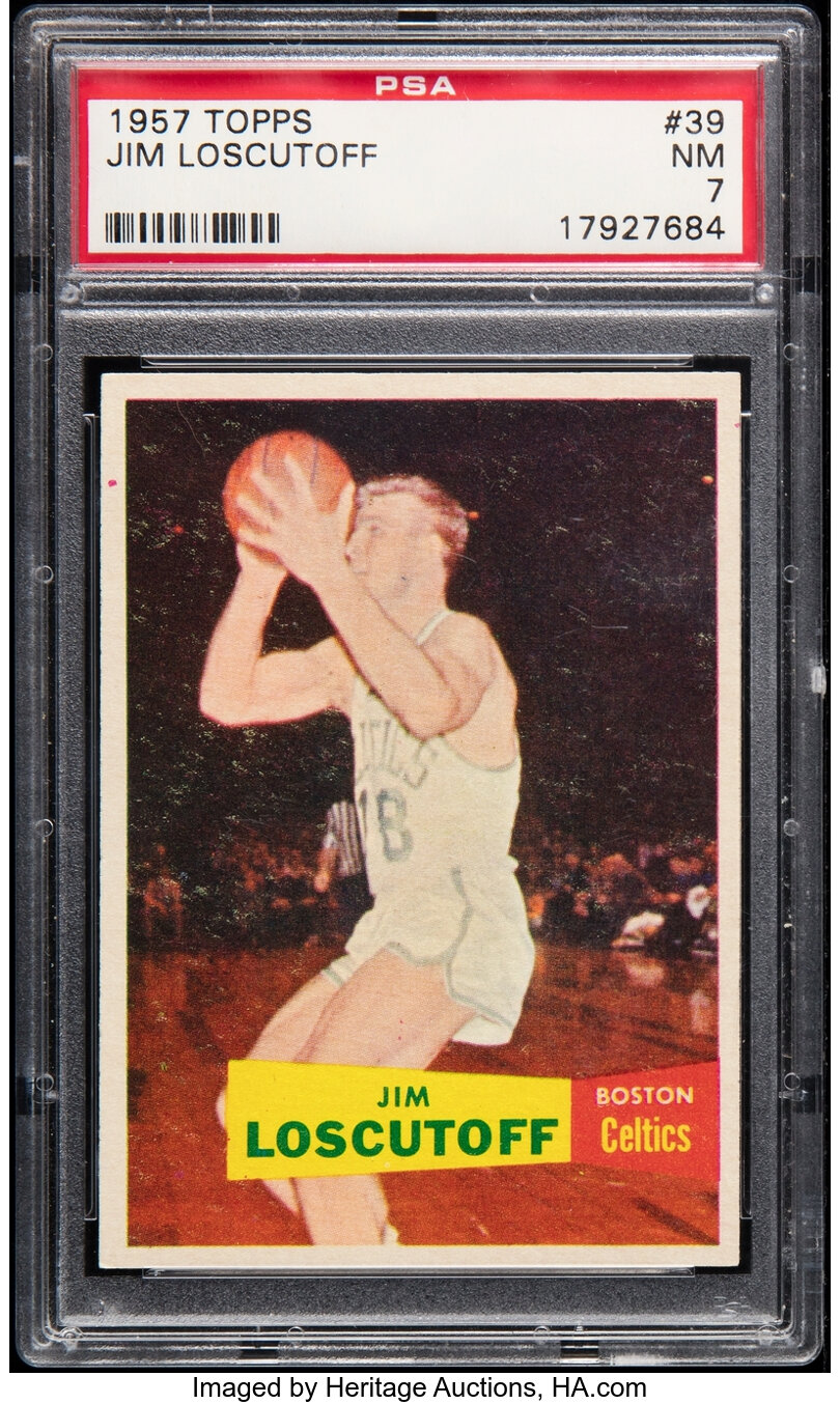 1957 Topps Jim Loscutoff #39 PSA NM 7