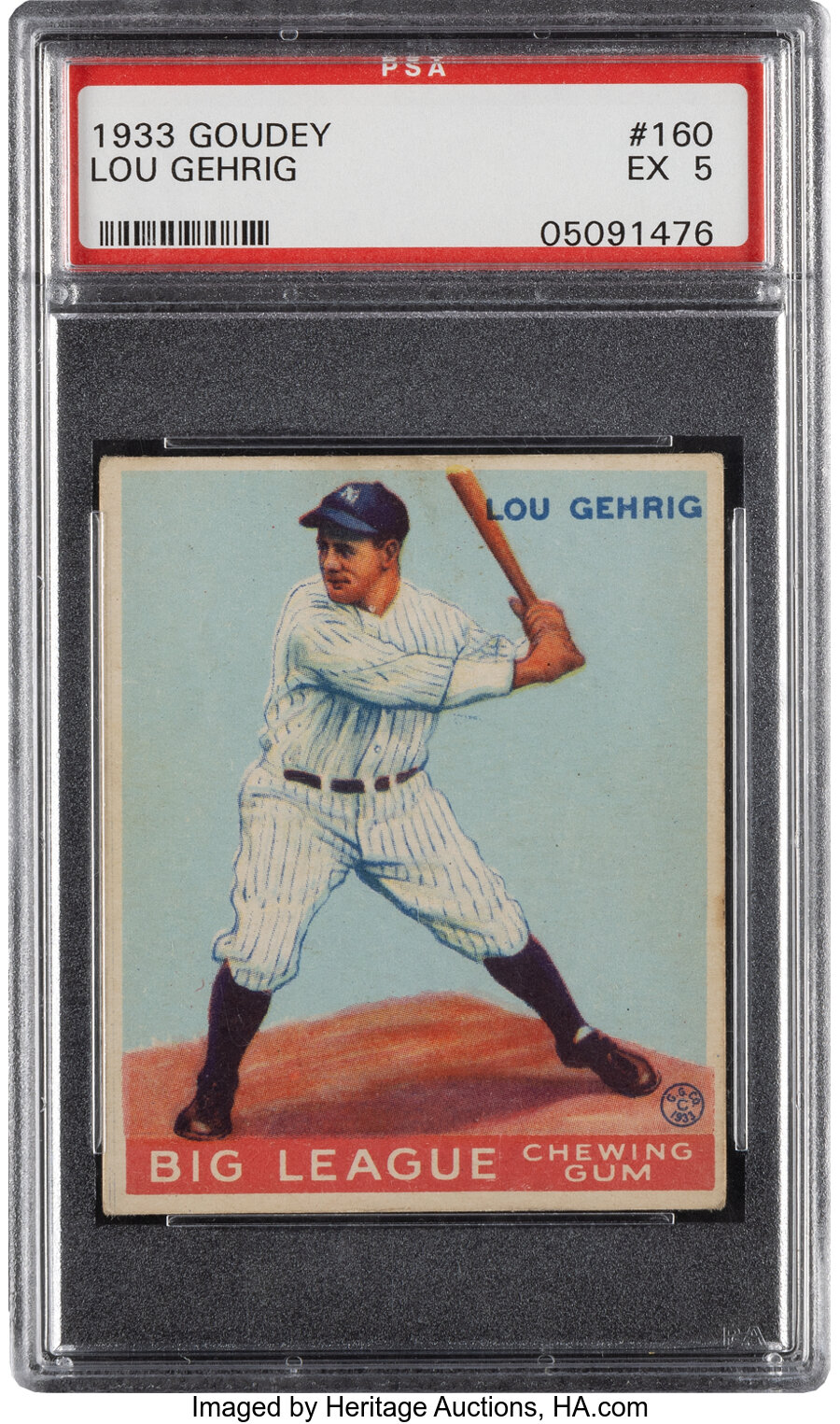 1933 Goudey Lou Gehrig #160 PSA EX 5