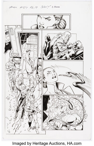 Original Comic Art:Story Page, Mark Bagley and Scott Hanna Venom #164 Story Page 19 Original Art (Marvel, 2018)....