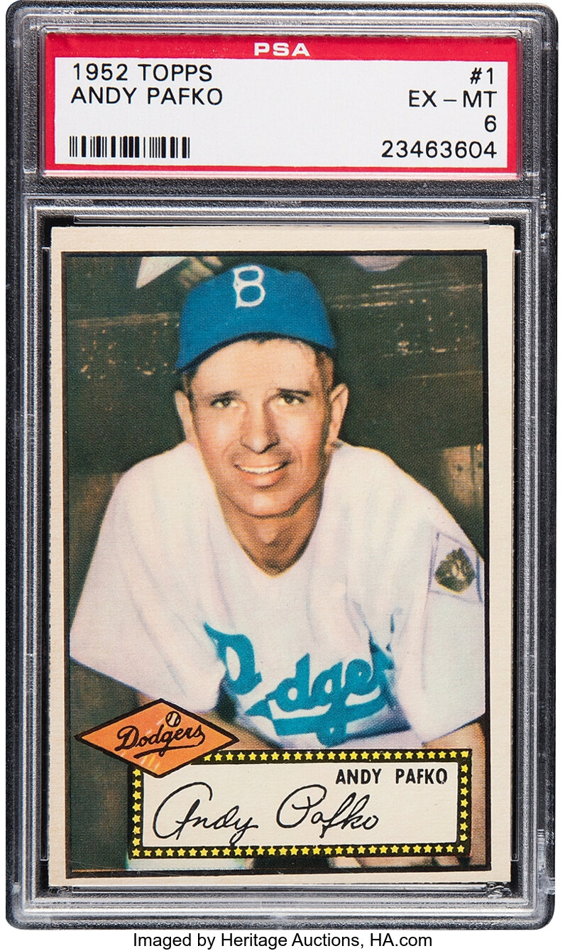 1952 Topps Andy Pafko #1 PSA EX-MT 6