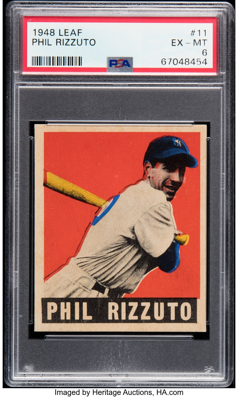 1948 Leaf Phil Rizzuto #11 PSA EX-MT 6