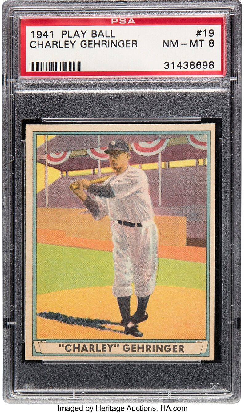 1941 Play Ball Charley Gehringer #19 PSA NM-MT 8