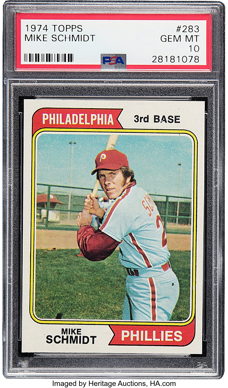 1974 Topps Mike Schmidt #283 PSA Gem Mint 10