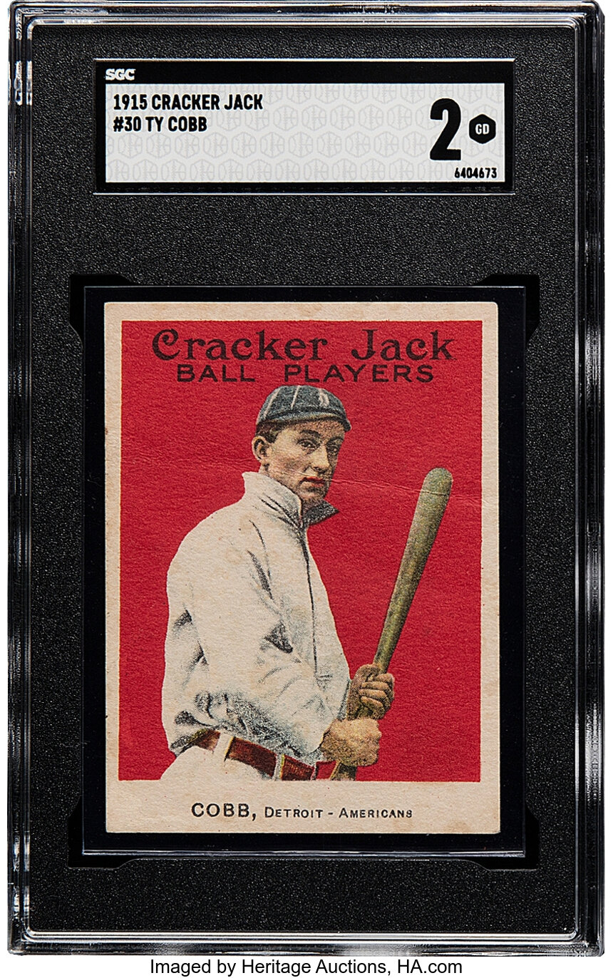 1915 Cracker Jack Ty Cobb #30 SGC Good 2