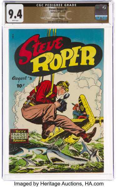Golden Age (1938-1955):Adventure, Steve Roper #3 The Promise Collection Pedigree (Famous Funnies Publications, 1948) CGC NM 9.4 White pages....