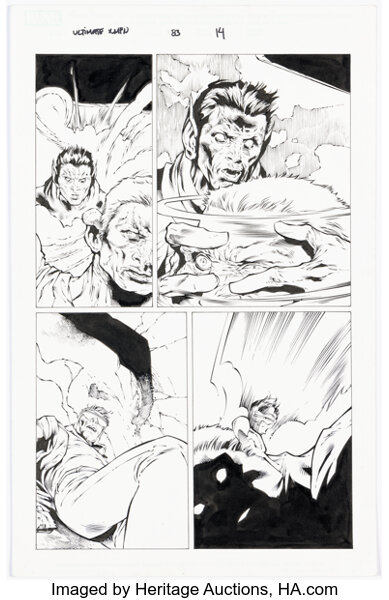 Original Comic Art:Story Page, Pascal Alixe and Danny Miki Ultimate X-Men #83 Story Page 14 Original Art (Marvel, 2007).