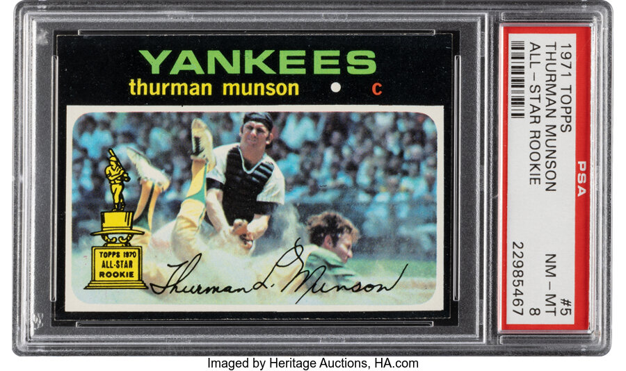 1971 Topps Thurman Munson #5 PSA NM-MT 8