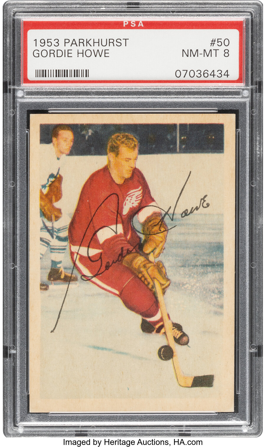 1953 Parkhurst Gordie Howe #50 PSA NM-MT 8 - Only Two Higher