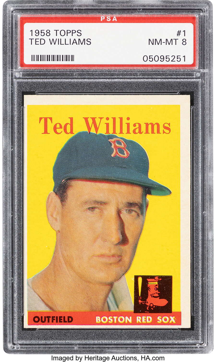 1958 Topps Ted Williams #1 PSA NM-MT 8