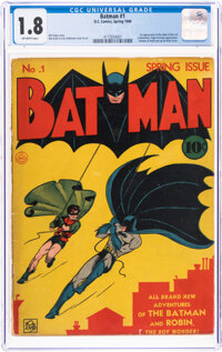Batman #1 (DC, 1940) CGC GD- 1.8 Off-white pages