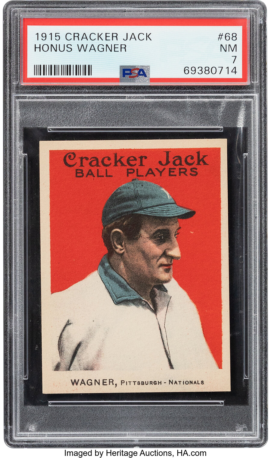 1915 Cracker Jack Honus Wagner #68 PSA NM 7