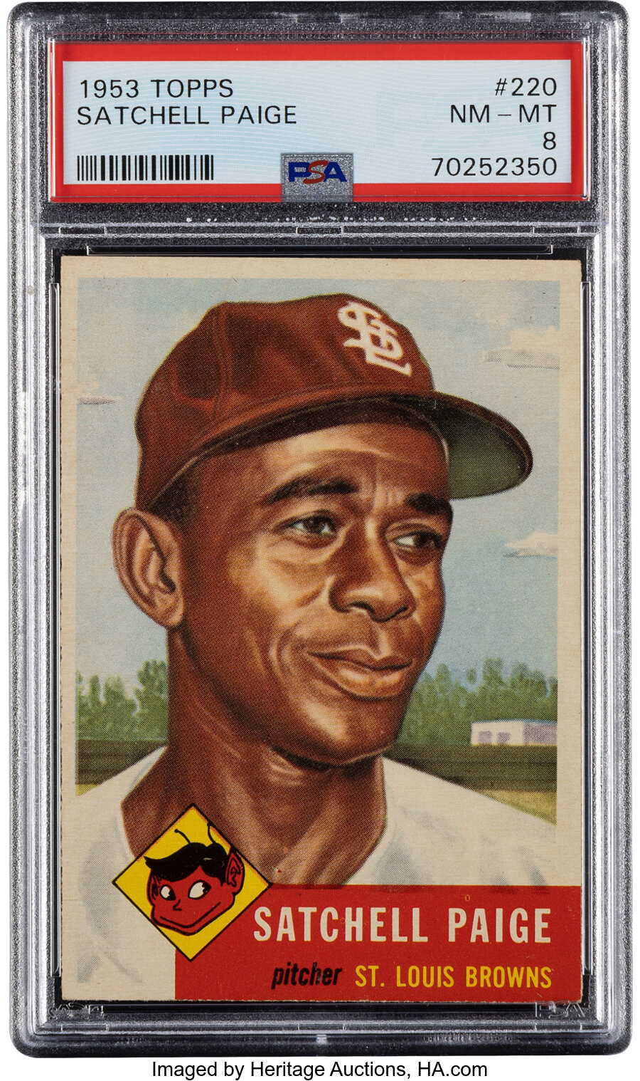 1953 Topps Satchell Paige #220 PSA NM-MT 8