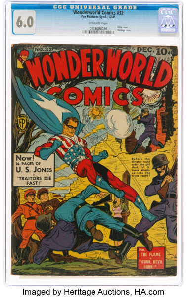 Golden Age (1938-1955):Superhero, Wonderworld Comics #32 (Fox, 1941) CGC FN 6.0 Off-white pages....