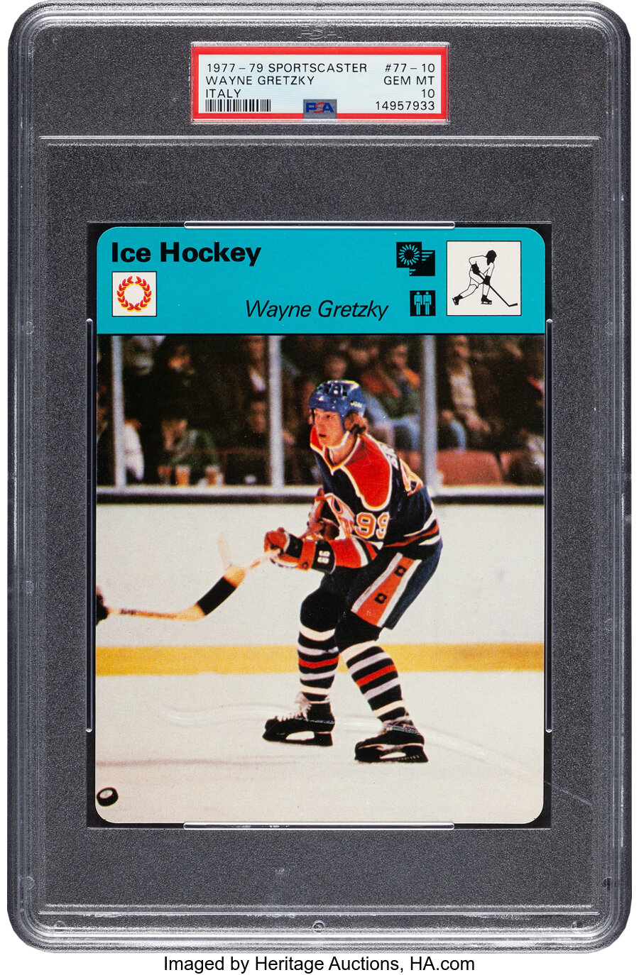 1977-79 Sportscaster Wayne Gretzky #77-10 PSA Gem Mint 10