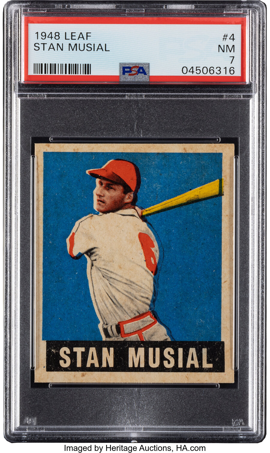 1948 Leaf Stan Musial Rookie #4 PSA NM 7