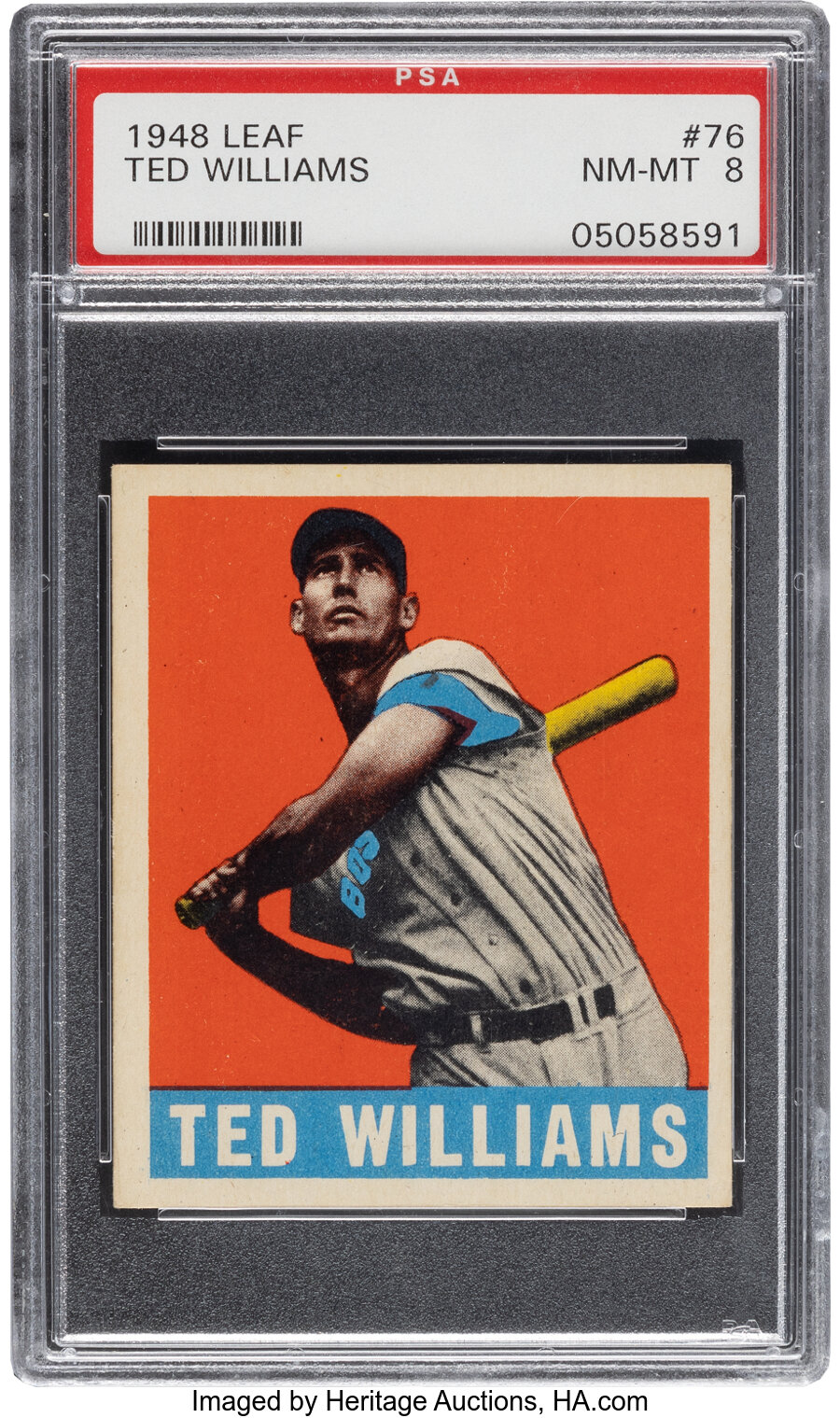 1948 Leaf Ted Williams #76 PSA NM-MT 8