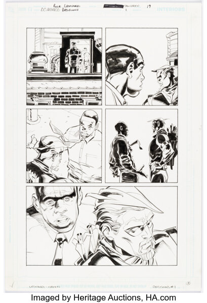 Original Comic Art:Story Page, Rick Leonardi and Dan Green DC Universe Decisions #1 Story Page 19 Original Art (DC, 2008).