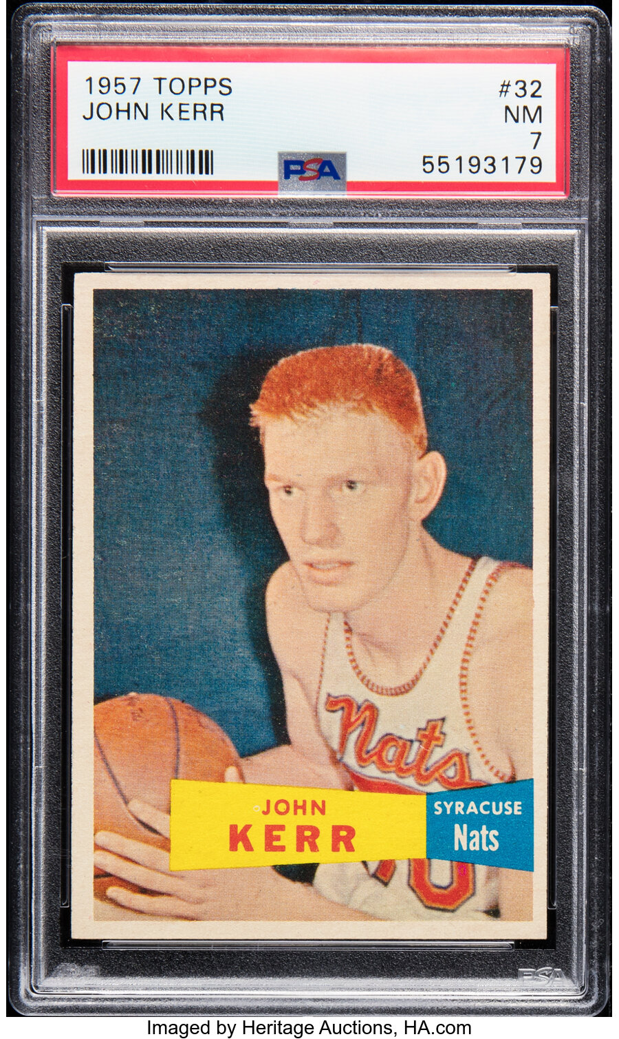 1957 Topps John Kerr #32 PSA NM 7