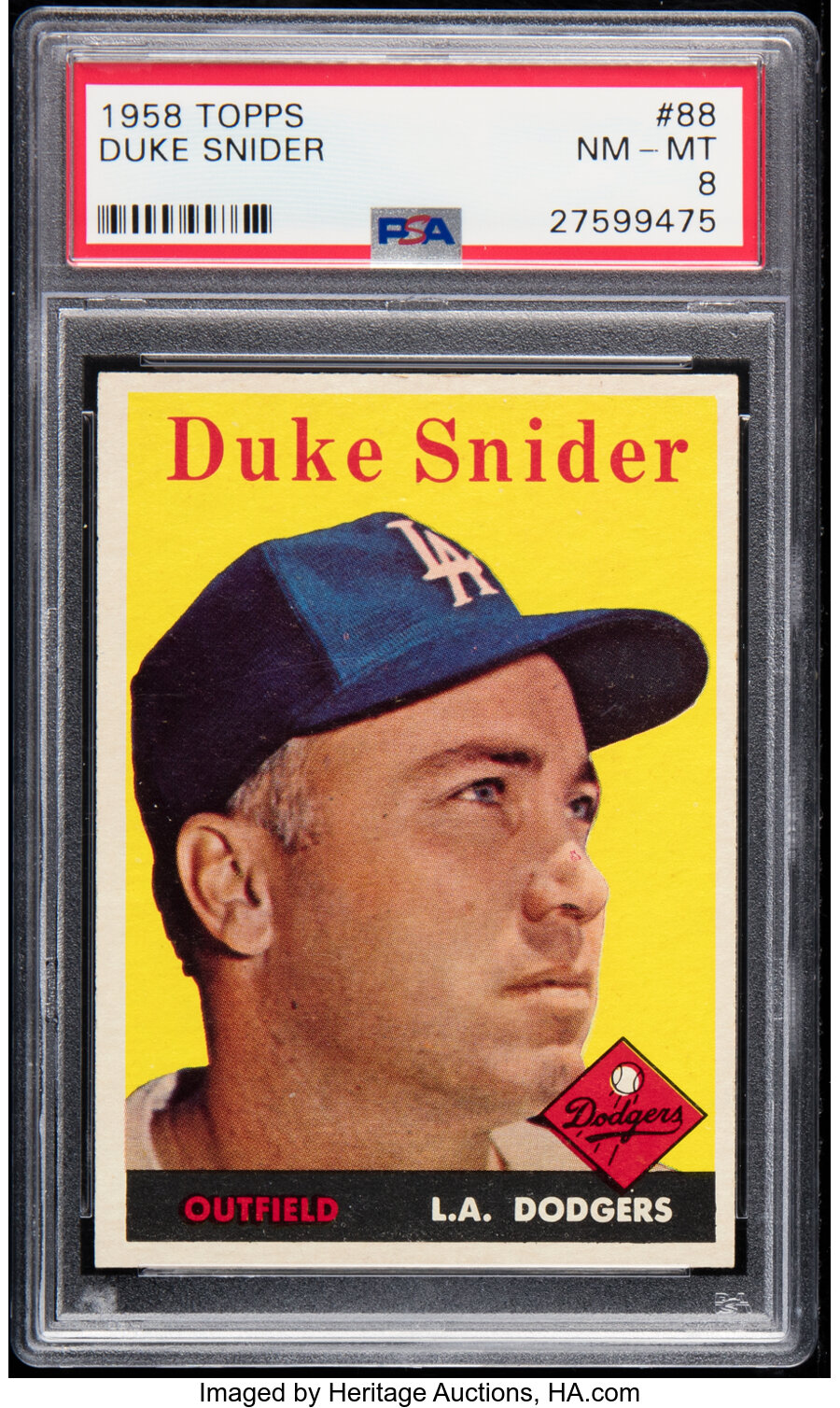 1958 Topps Duke Snider #88 PSA NM-MT 8