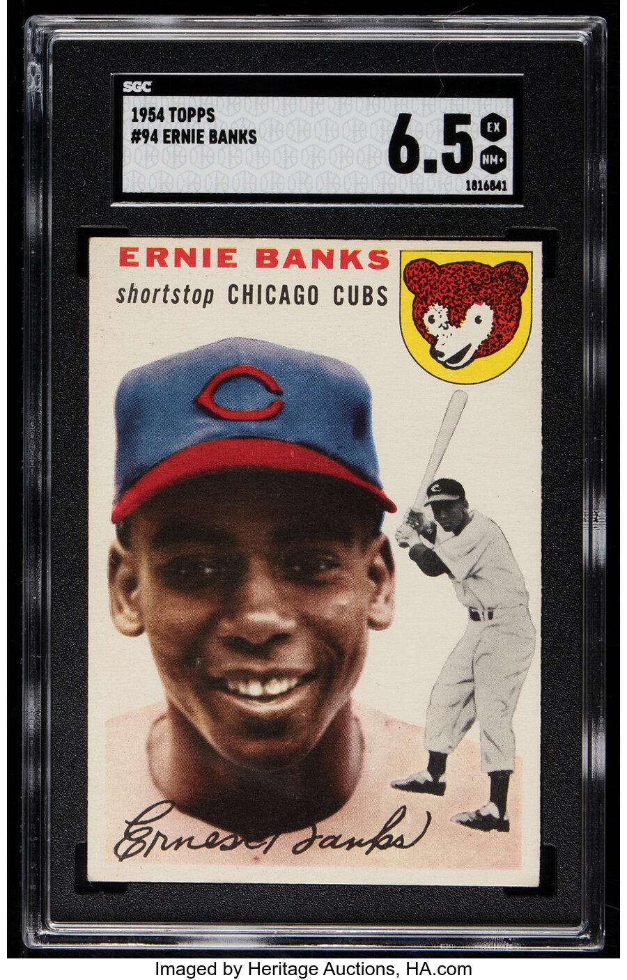 1954 Topps Ernie Banks #94 SGC EX/NM+ 6.5