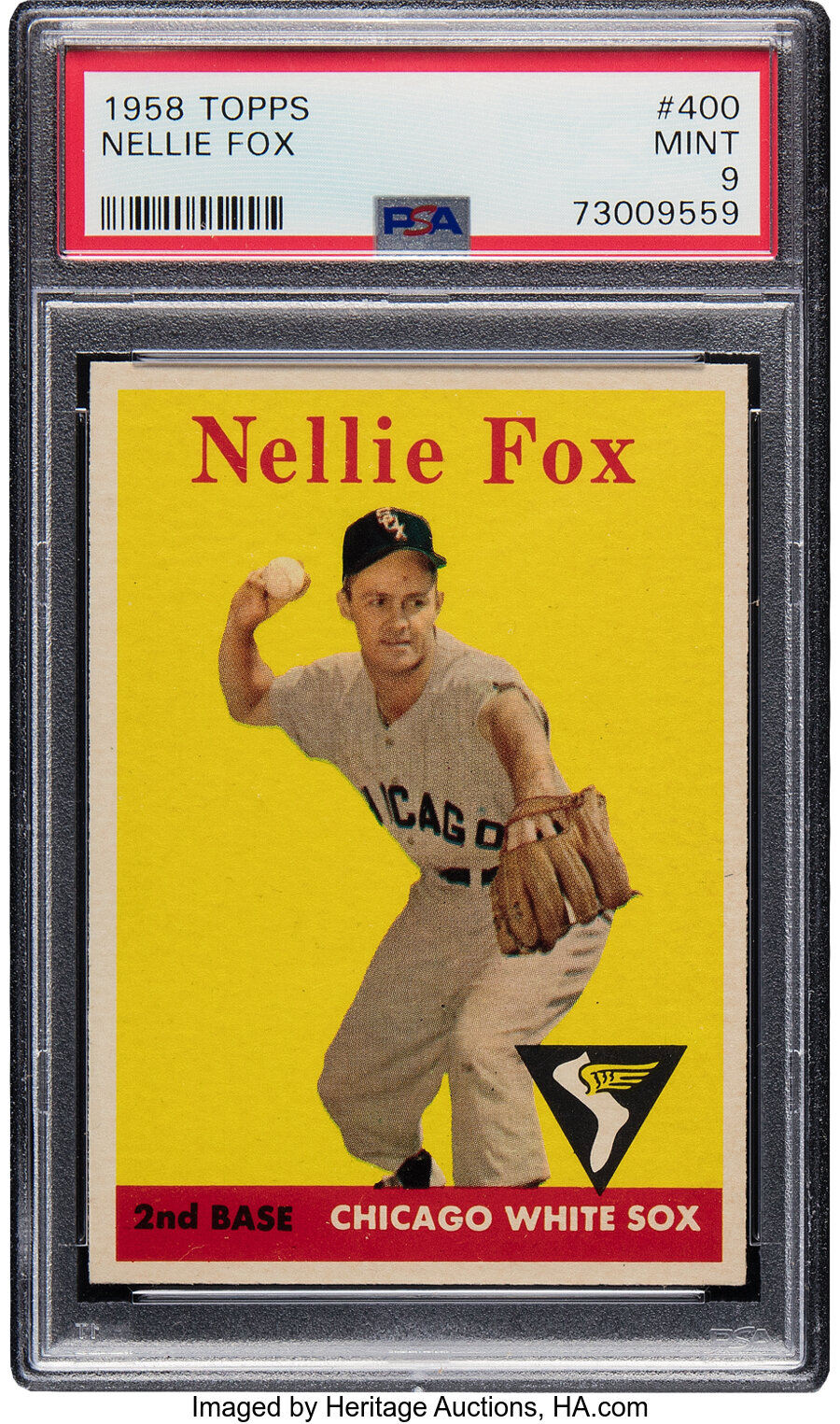 1958 Topps Nellie Fox #400 PSA Mint 9 - None Higher!