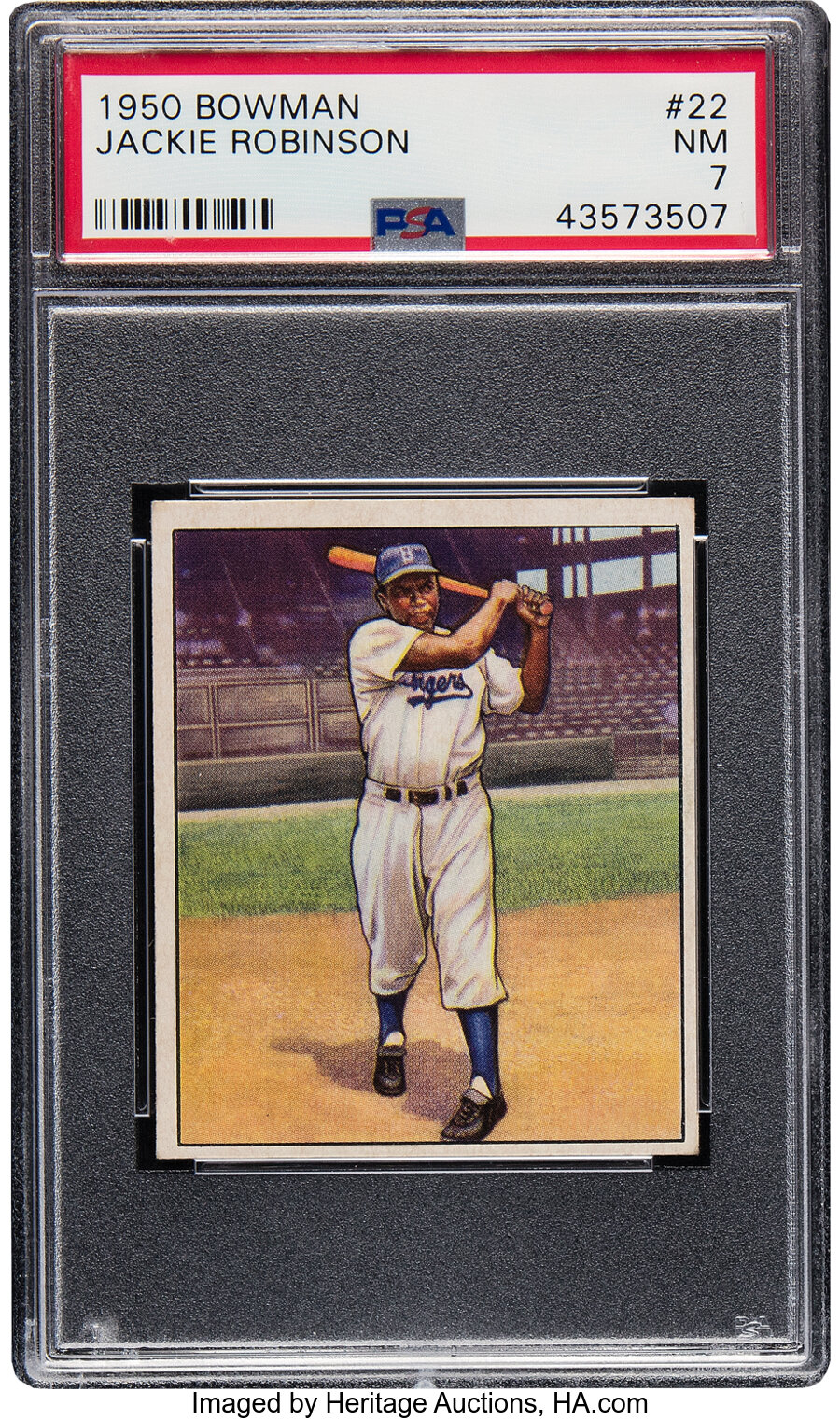 1950 Bowman Jackie Robinson #22 PSA NM 7