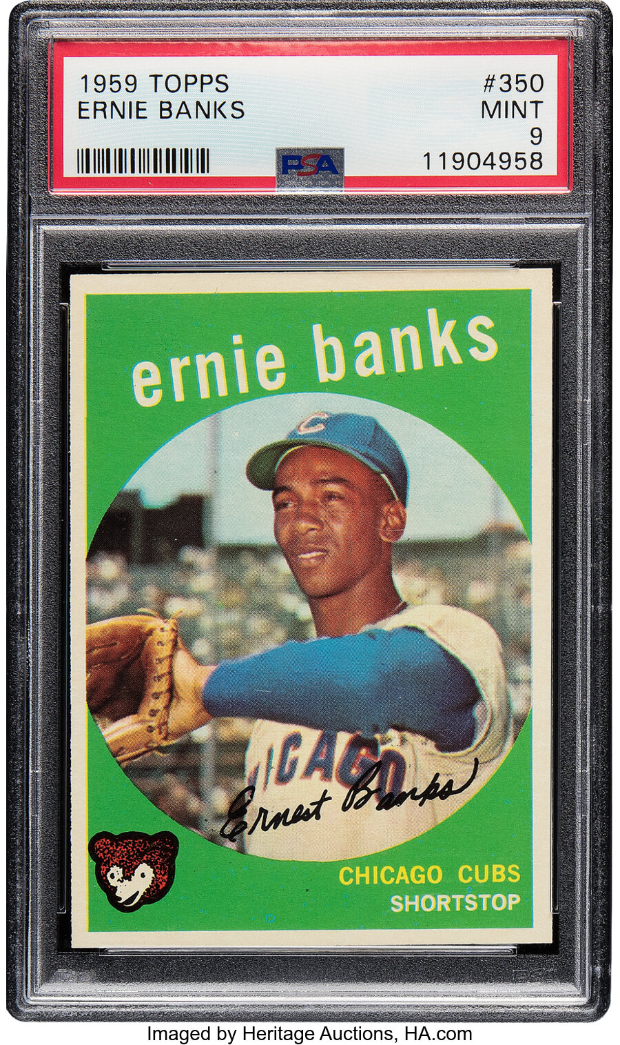 1959 Topps Ernie Banks #350 PSA Mint 9