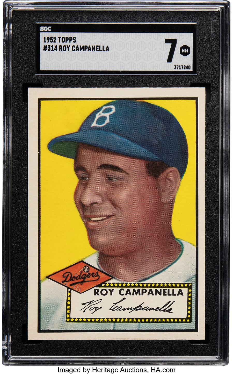 1952 Topps Roy Campanella #314 SGC NM 7