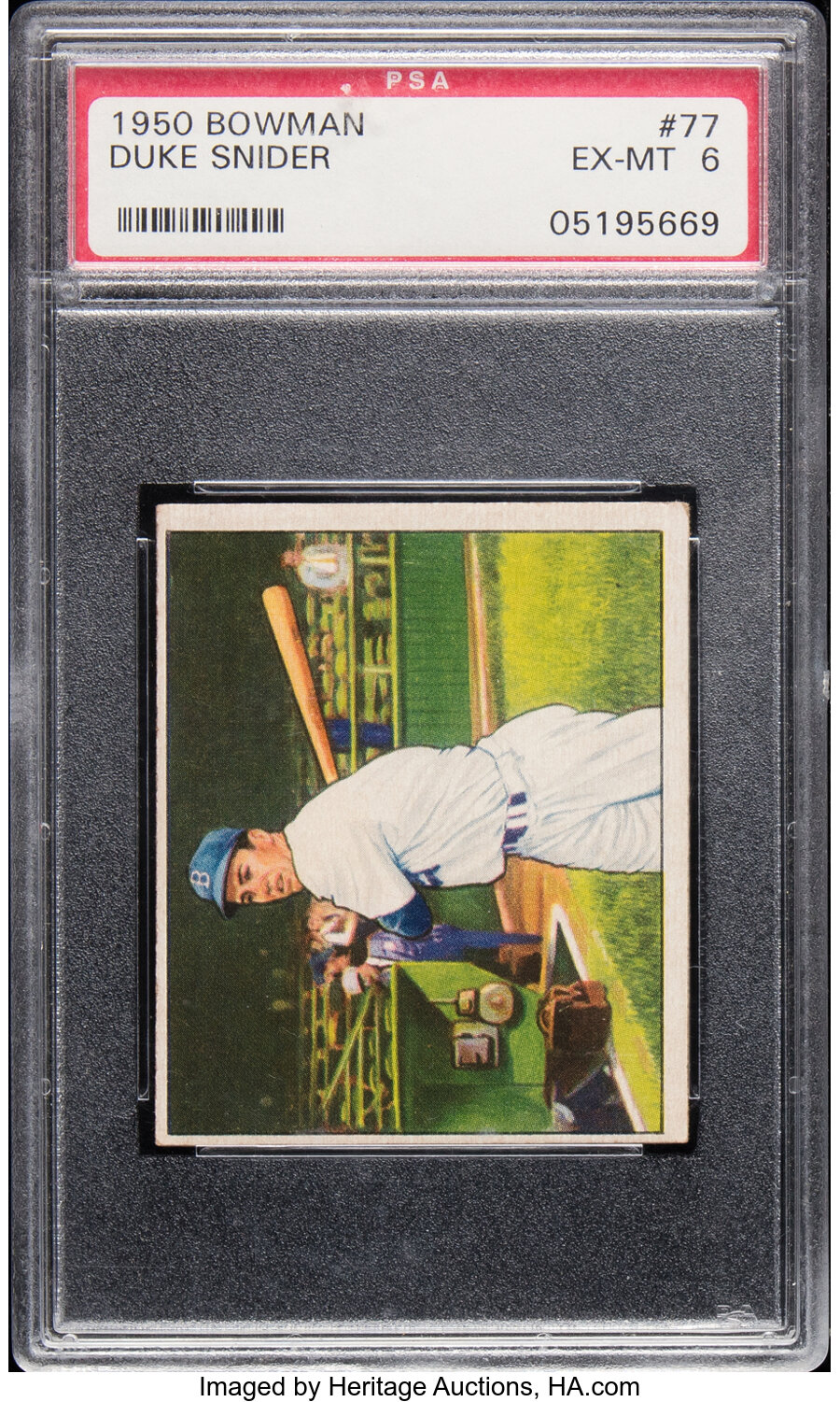 1950 Bowman Duke Snider #77 PSA EX-MT 6