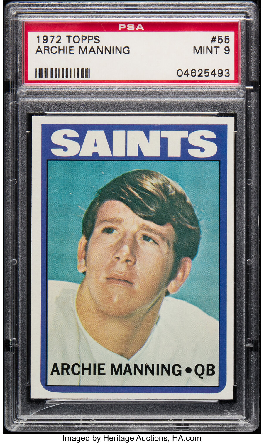 1972 Topps Archie Manning #55 PSA Mint 9