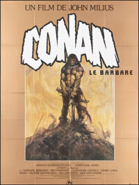 Conan the Barbarian (20th Century Fox, 1982). Folded, Very Fine. French Grande (45.75" X 61.5") Frank Frazetta...