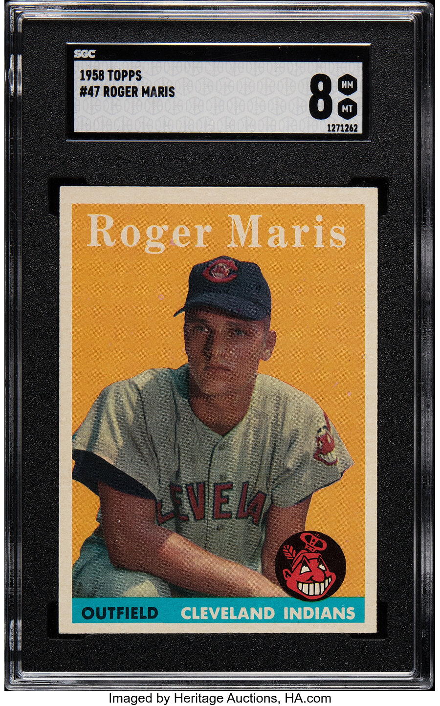 1958 Topps Roger Maris Rookie #47 SGC NM/MT 8