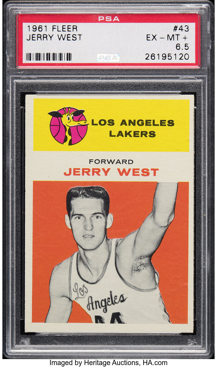 1961 Fleer Jerry West Rookie #43 PSA EX-MT+ 6.5