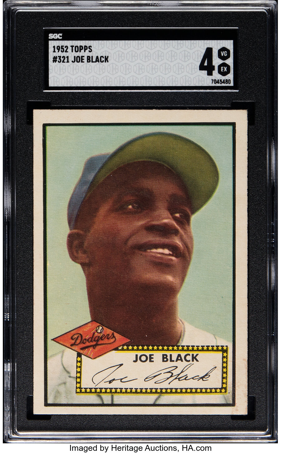 1952 Topps Joe Black Rookie #321 SGC VG/EX 4