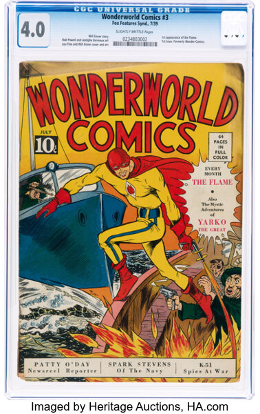 Golden Age (1938-1955):Superhero, Wonderworld Comics #3 (Fox, 1939) CGC VG 4.0 Slightly brittle pages....